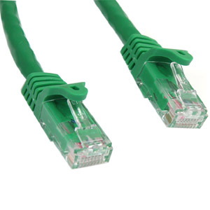 StarTech.com 100ft CAT6 Ethernet Cable - Green Snagless Gigabit - 100W PoE UTP 650MHz Category 6 Patch Cord UL Certified Wiring/TIA
