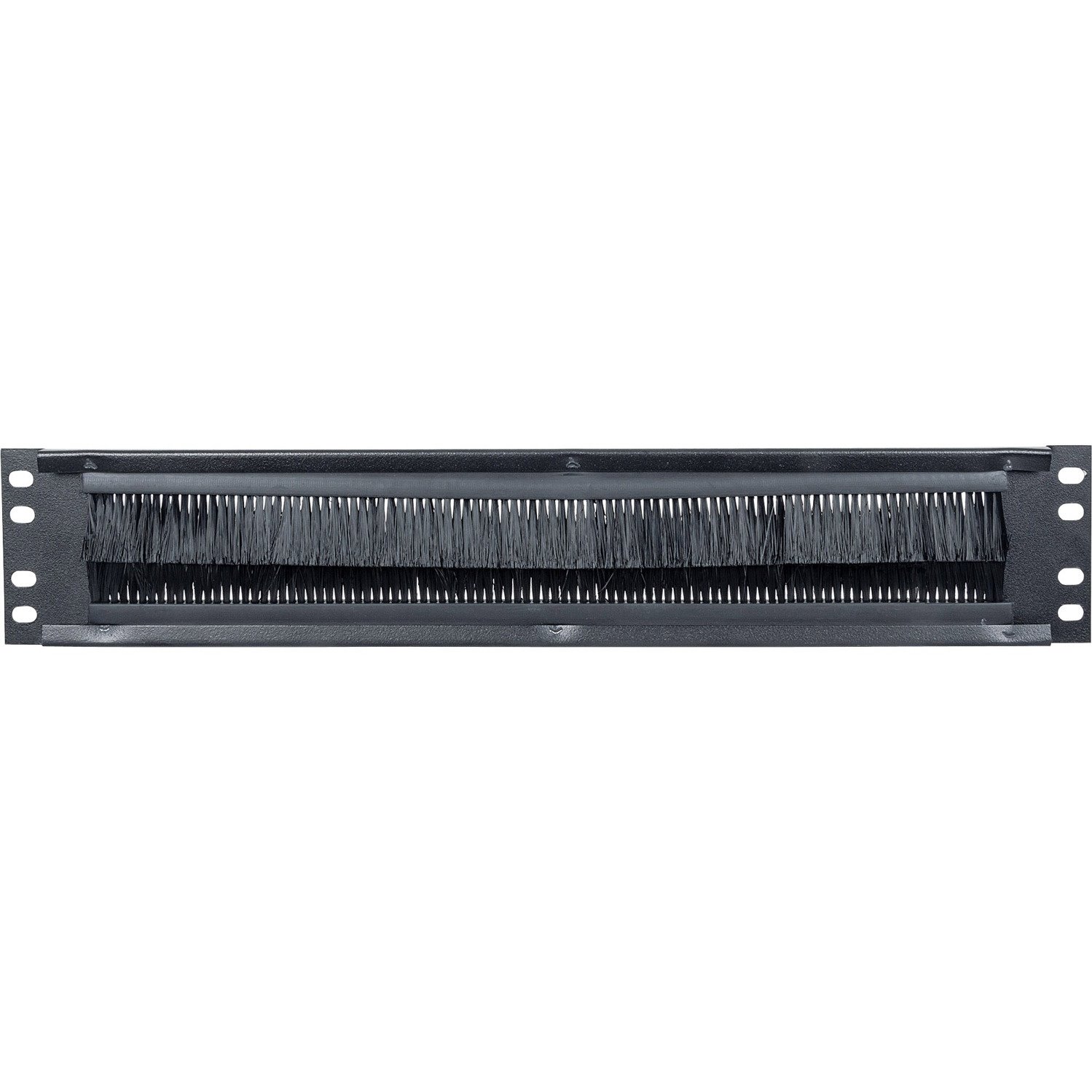 Intellinet 19" Cable Entry Panel, 2U, with Brush Insert, Black