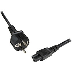 StarTech.com 1m 3 Prong Laptop Power Cord &acirc;&euro;" Schuko CEE7 to C5 Clover Leaf Power Cable Lead