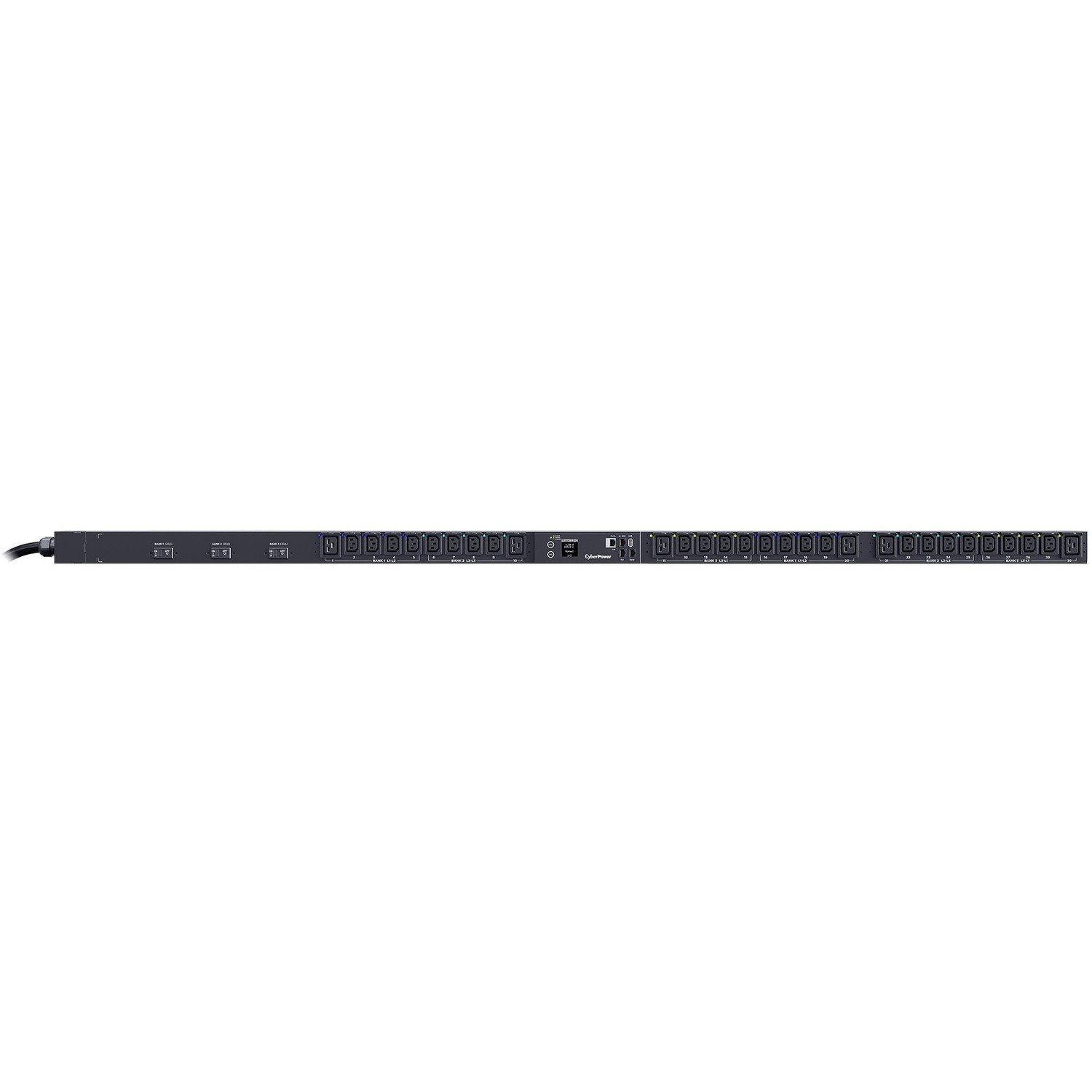 CyberPower PDU83108 3 Phase 200 - 240 VAC 60A Switched Metered-by-Outlet PDU
