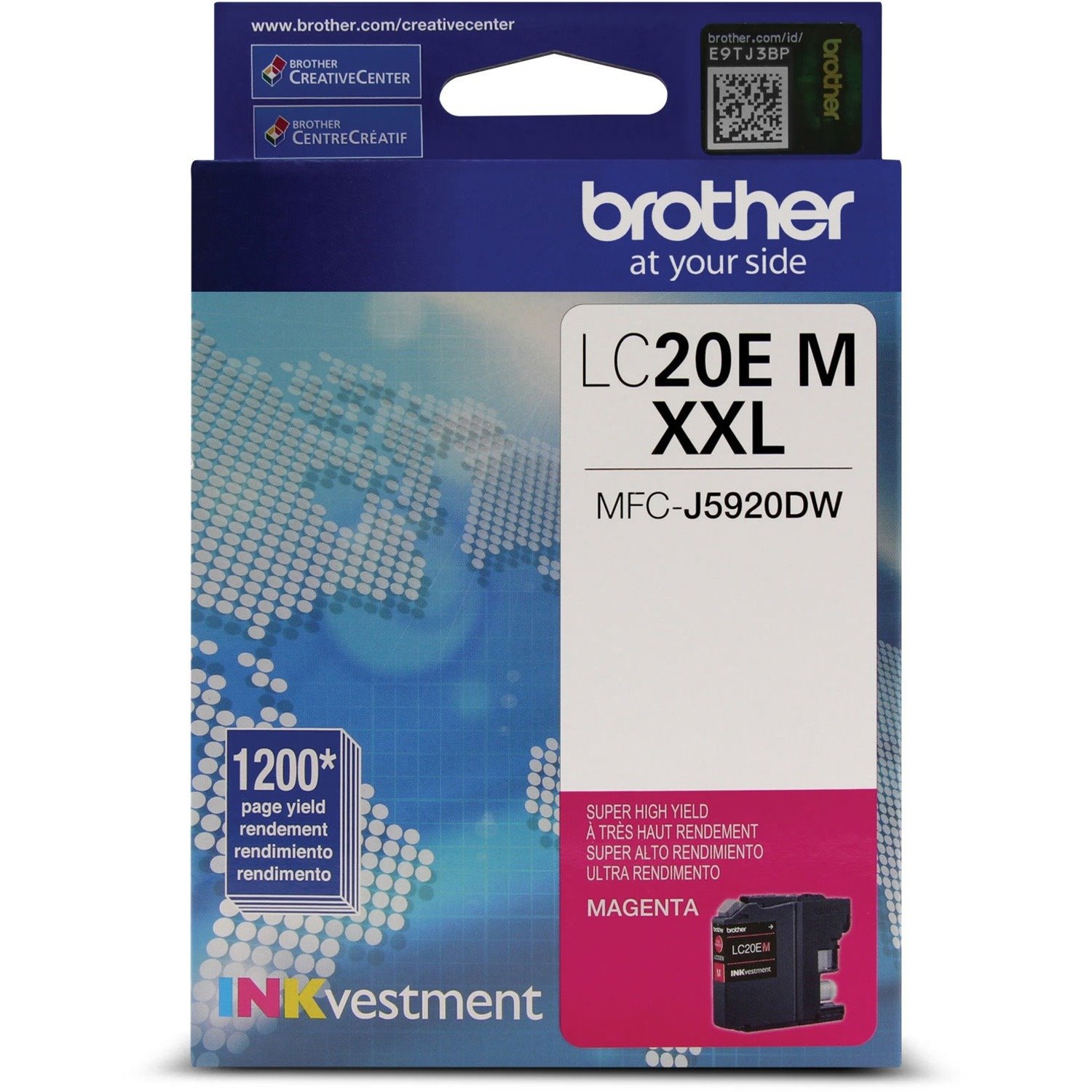 Brother INKvestment LC20EMS Original Super High (XXL Series) Yield Inkjet Ink Cartridge - Magenta Pack