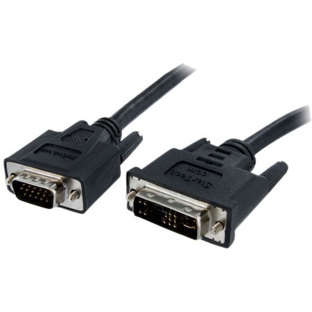 StarTech.com 5m DVI to VGA Display Monitor Cable - DVI to VGA (15 Pin) - 5 Meter DVI-A to VGA Analog Video Cable Male to Male