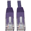 Eaton Tripp Lite Series Cat6 Gigabit Molded (UTP) Ethernet Cable (RJ45 M/M), PoE, Purple, 50 ft. (15.24 m)