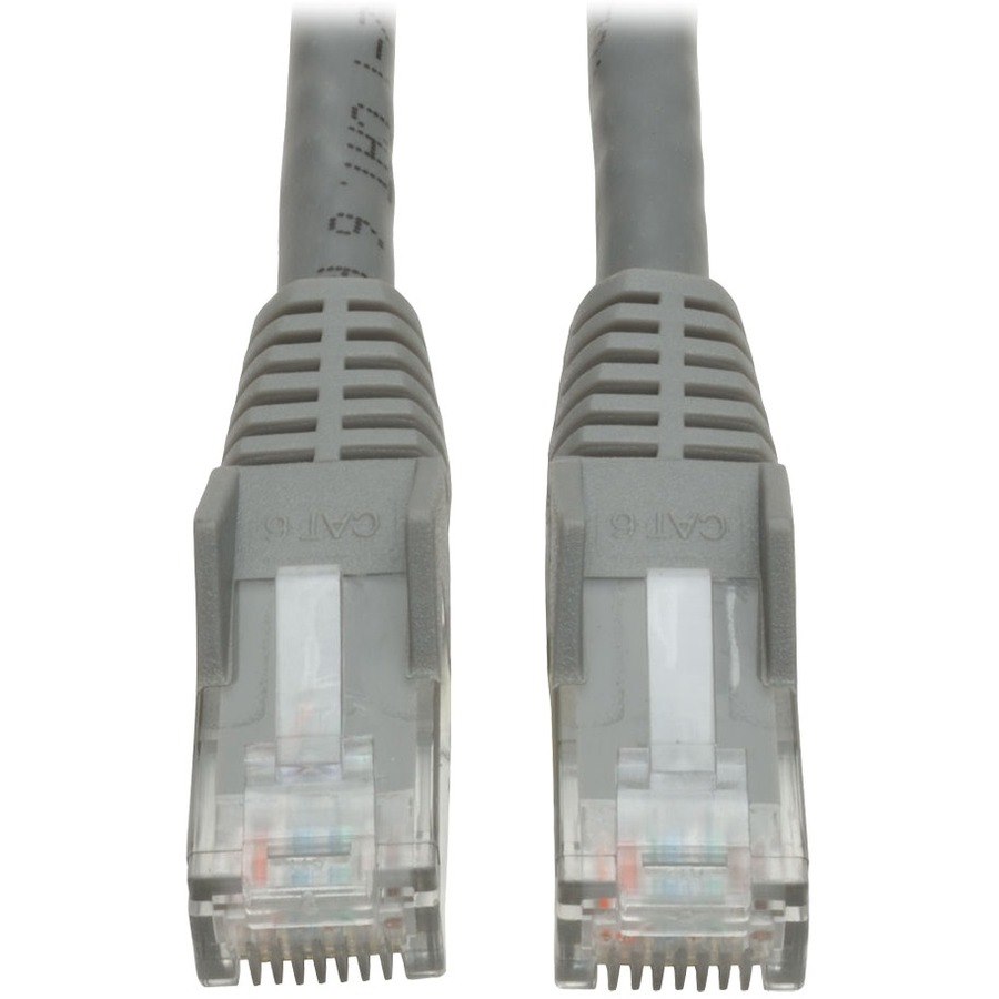 Tripp Lite Cat6 Gigabit Snagless Molded (UTP) Ethernet Cable (RJ45 M/M) PoE Gray 3 ft. (0.91 m)
