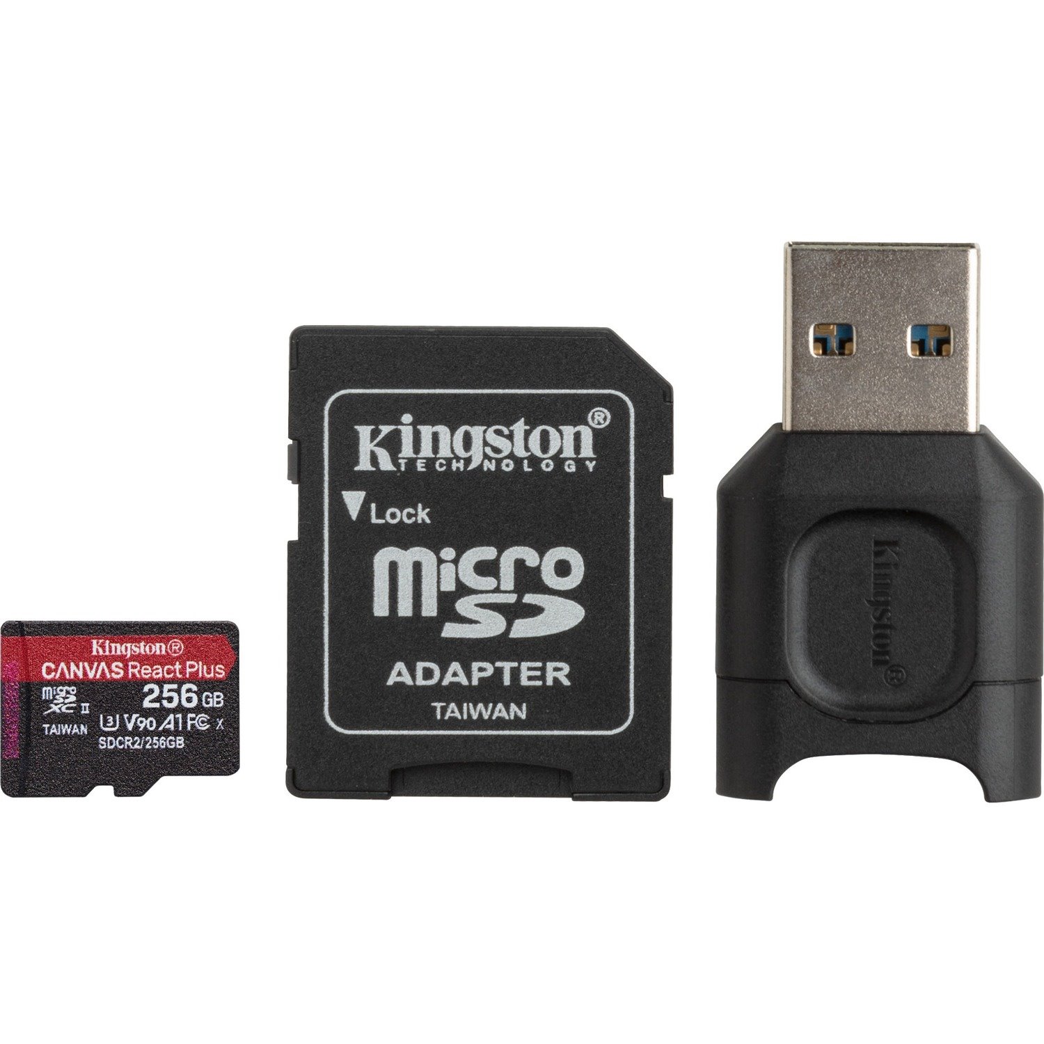 Kingston Canvas React Plus 256 GB Class 10/UHS-II (U3) microSDXC