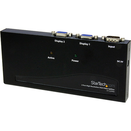 StarTech.com 2 Port High Resolution VGA Video Splitter - 350 MHz