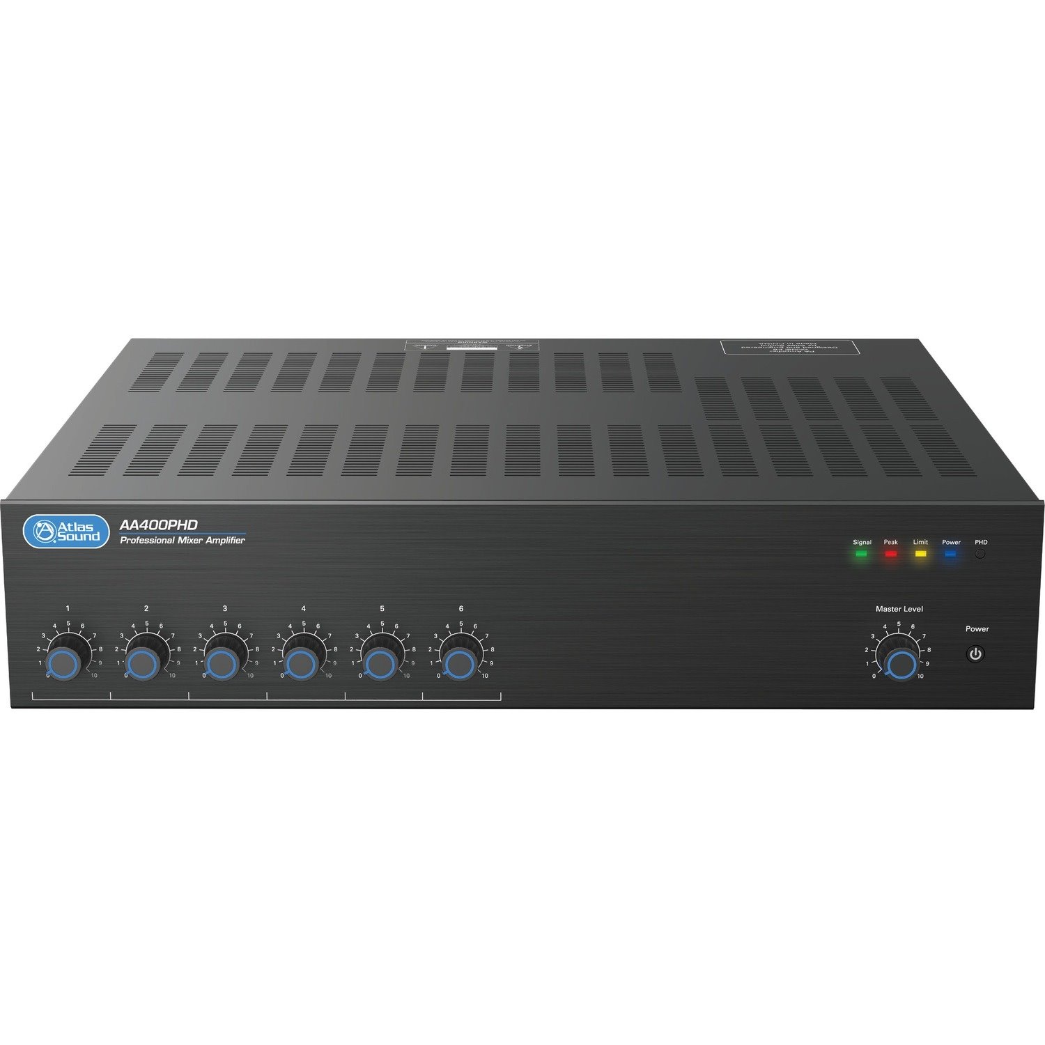 AtlasIED AA400PHD Amplifier - 2400 W RMS - 6 Channel - Black