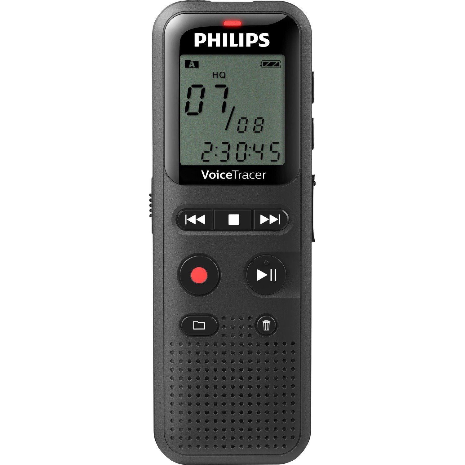 Philips Voice Tracer DVT1160 Digital Voice Recorder - Black