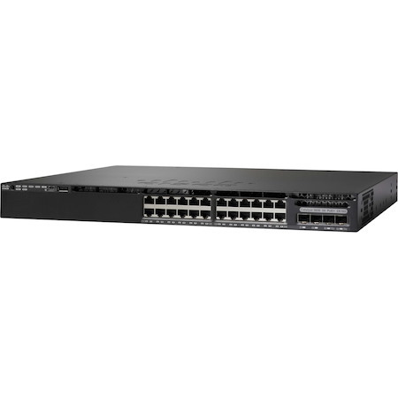 Cisco Catalyst 3650 3650-24PDM-L 24 Ports Manageable Layer 3 Switch - Gigabit Ethernet, 10 Gigabit Ethernet - 10/100/1000Base-TX, 10GBase-X - Refurbished