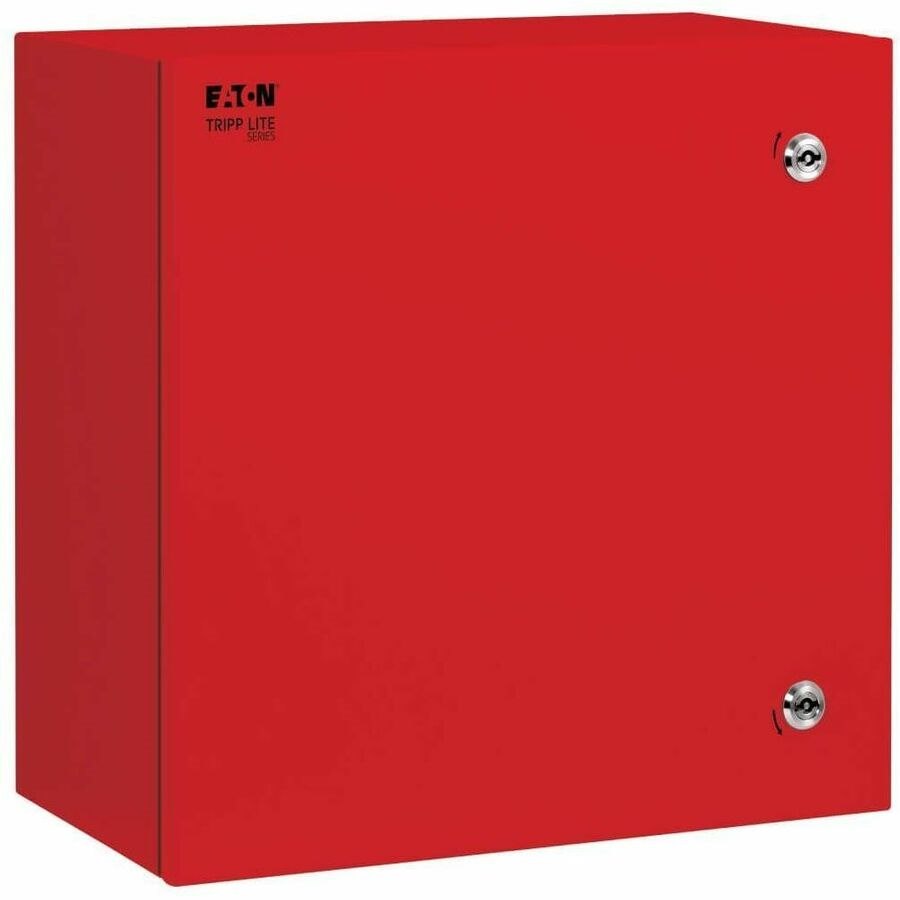 Eaton Tripp Lite Series SmartRack Outdoor Industrial Enclosure with Lock - NEMA 4, Surface Mount, Metal Construction, 18 x 18 x 10 in., Red