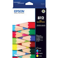 Epson DURABrite Ultra 812 Original Standard Yield Inkjet Ink Cartridge - Value Pack - Black, Cyan, Magenta, Yellow - 4 / Pack