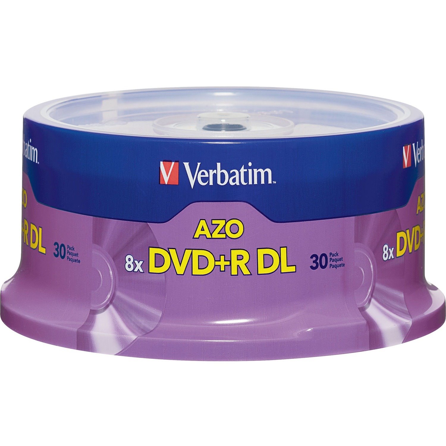 Verbatim 96542 DVD Recordable Media - DVD+R DL - 8x - 8.50 GB - 30 Pack Spindle - Silver