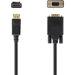 Belkin DisplayPort to VGA Cable, 6ft - supports up to 1920 x 1080 pixels - M/M