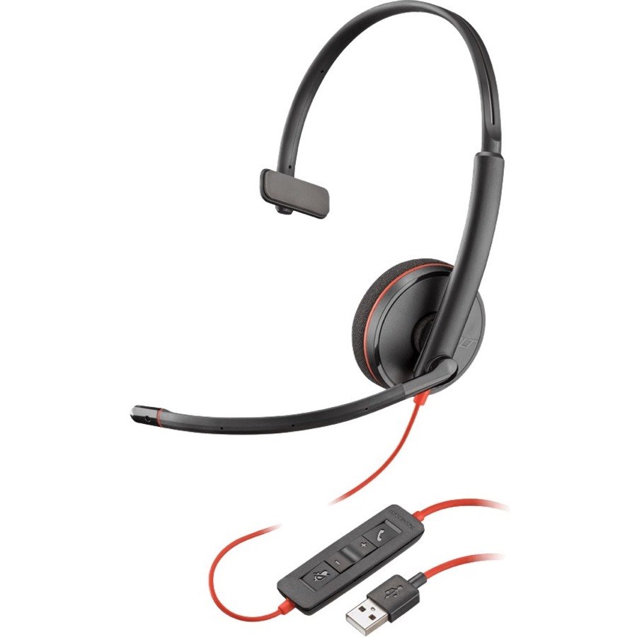 Poly Plantronics Blackwire C3210 Uc Mono (Single Ear) Headset Wired via Usb-A 