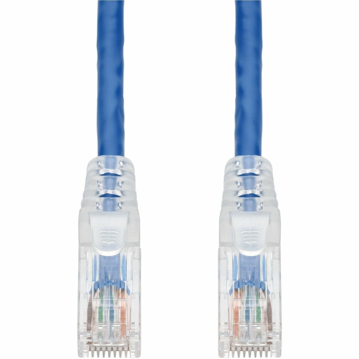 AddOn 3ft Blue CAT 6 PVC Ethernet Cable Snagless Easy Clear Boot TAA RJ-45 M/M