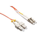 Axiom LC/SC Multimode Duplex OM1 62.5/125 Fiber Optic Cable 70m - TAA Compliant