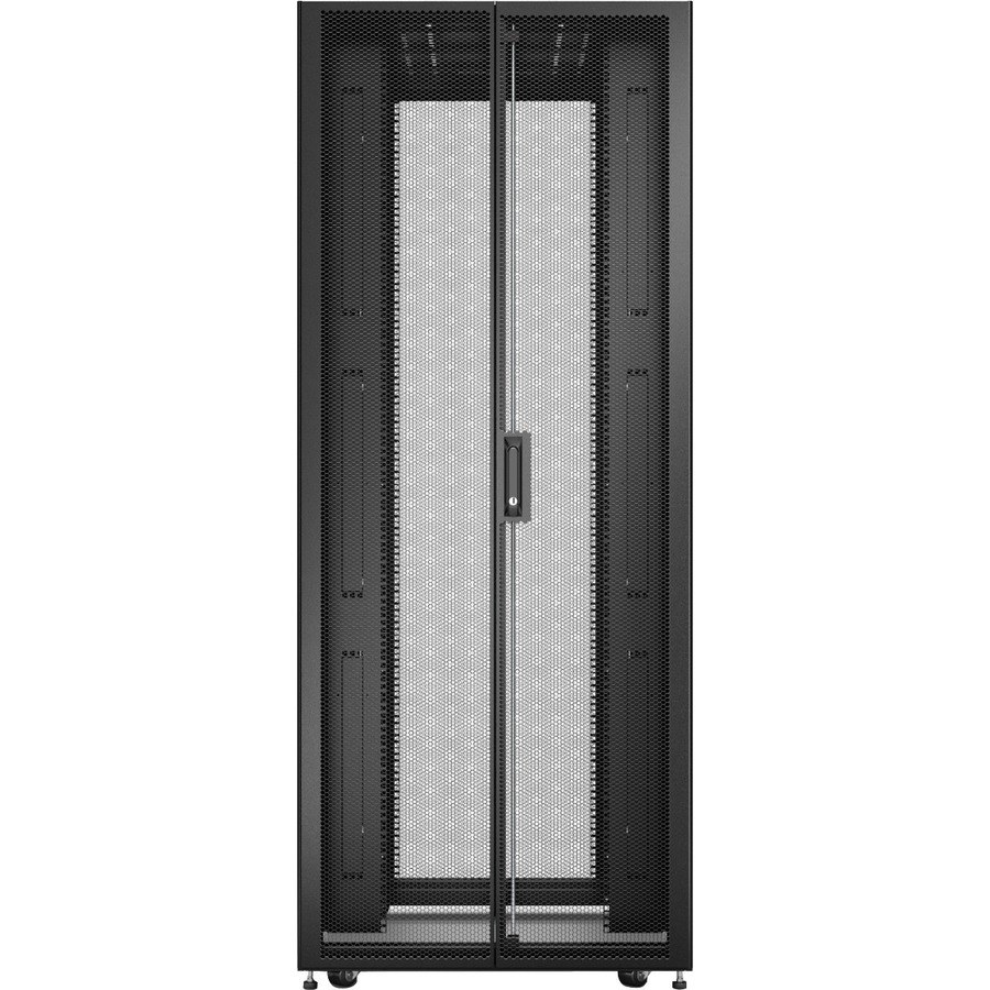 APC by Schneider Electric Easy 42U Floor Standing Enclosed Cabinet Rack Cabinet - 482.60 mm Rack Width x 939.80 mm Rack Depth - Black