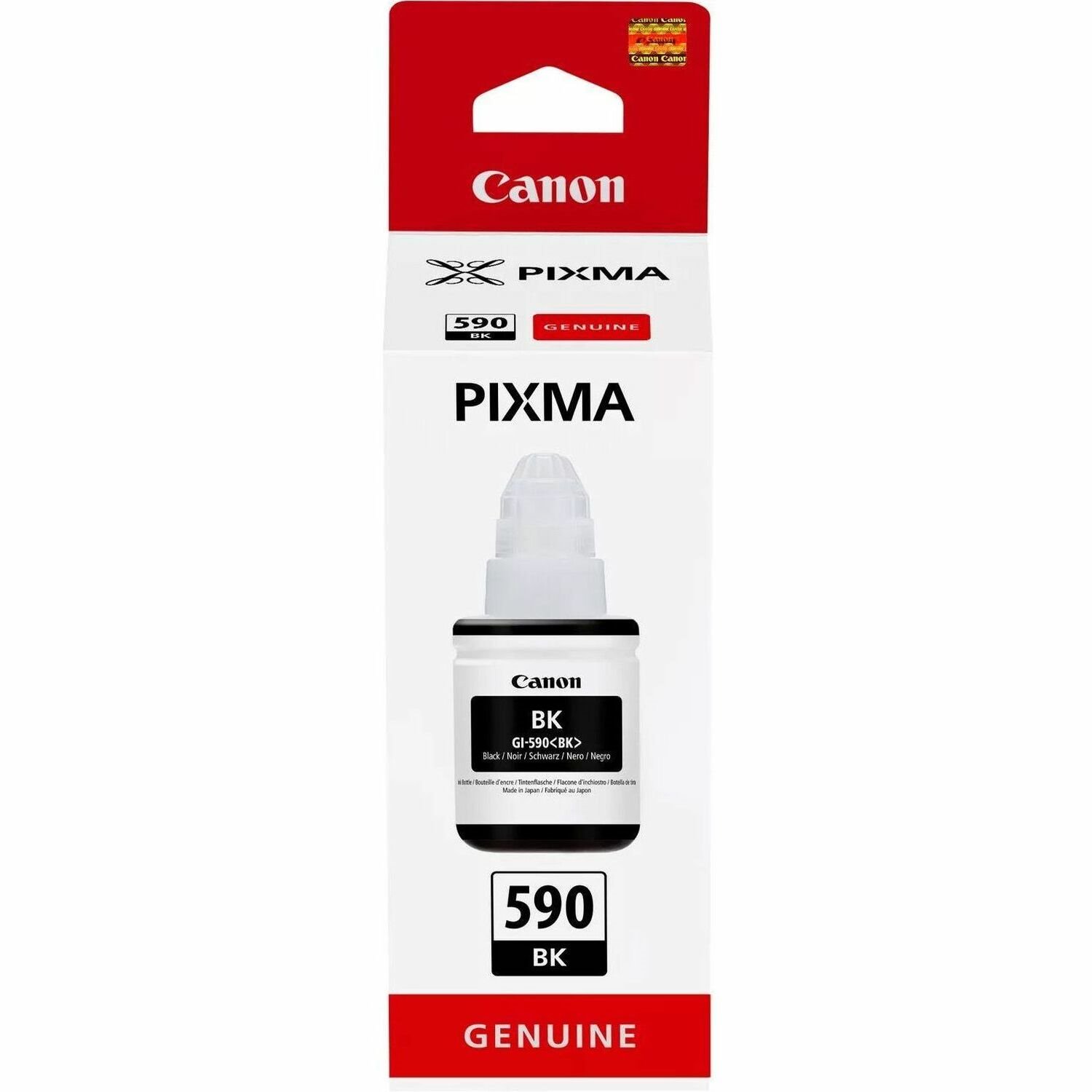 Canon GI-590BK Ink Refill Kit - Black - Inkjet