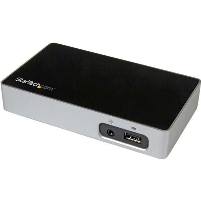 StarTech.com USB 3.0 Docking Station for Notebook/Tablet PC - Black, Silver