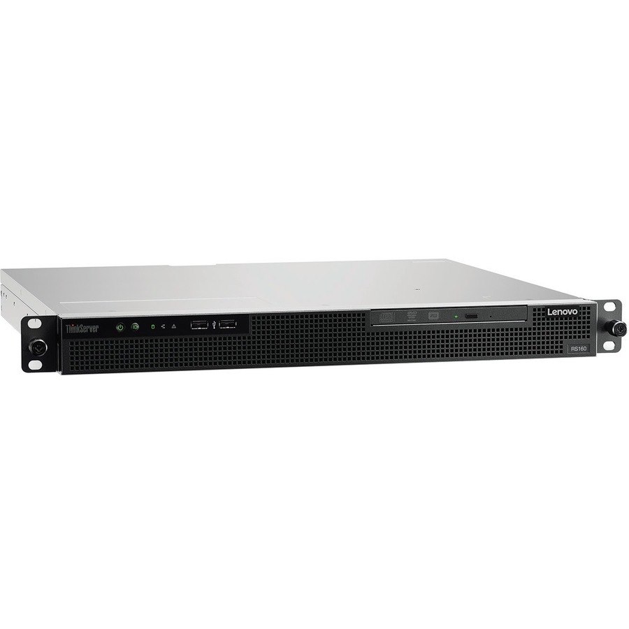 Lenovo ThinkServer RS160 70TG001SUX 1U Rack Server - 1 x Intel Xeon E3-1230 v6 3.50 GHz - 8 GB RAM - Serial ATA/600 Controller