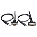 Eaton Tripp Lite Series Low-Profile High Resolution SVGA/VGA Monitor Cable with Audio and RGB Coaxial (HD15 M/M), 3 ft. (0.91 m)