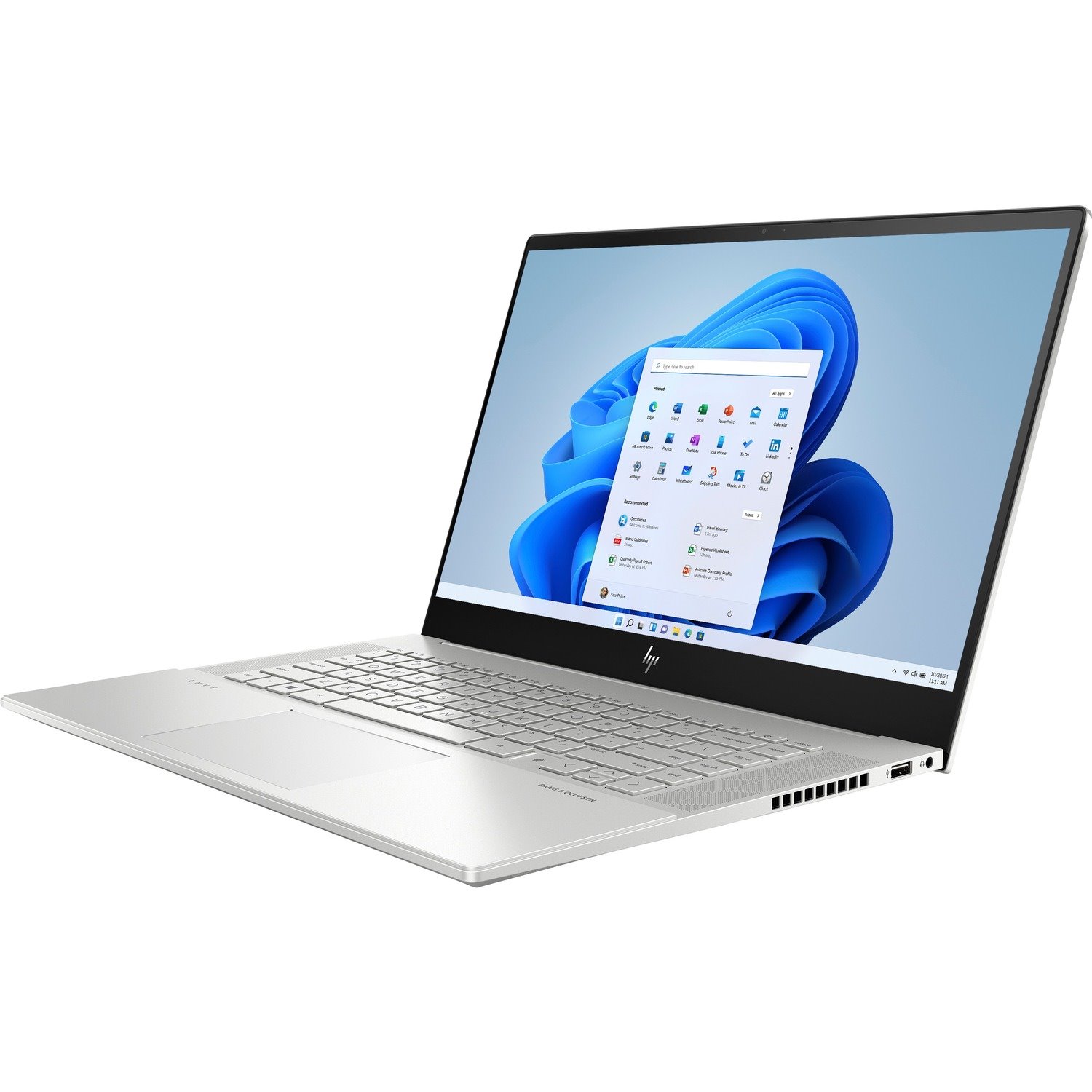 HP Envy 39.6 cm (15.6") Touchscreen Notebook - 4K UHD - Intel Core i7 11th Gen i7-11800H - 16 GB - 512 GB SSD - Natural Silver