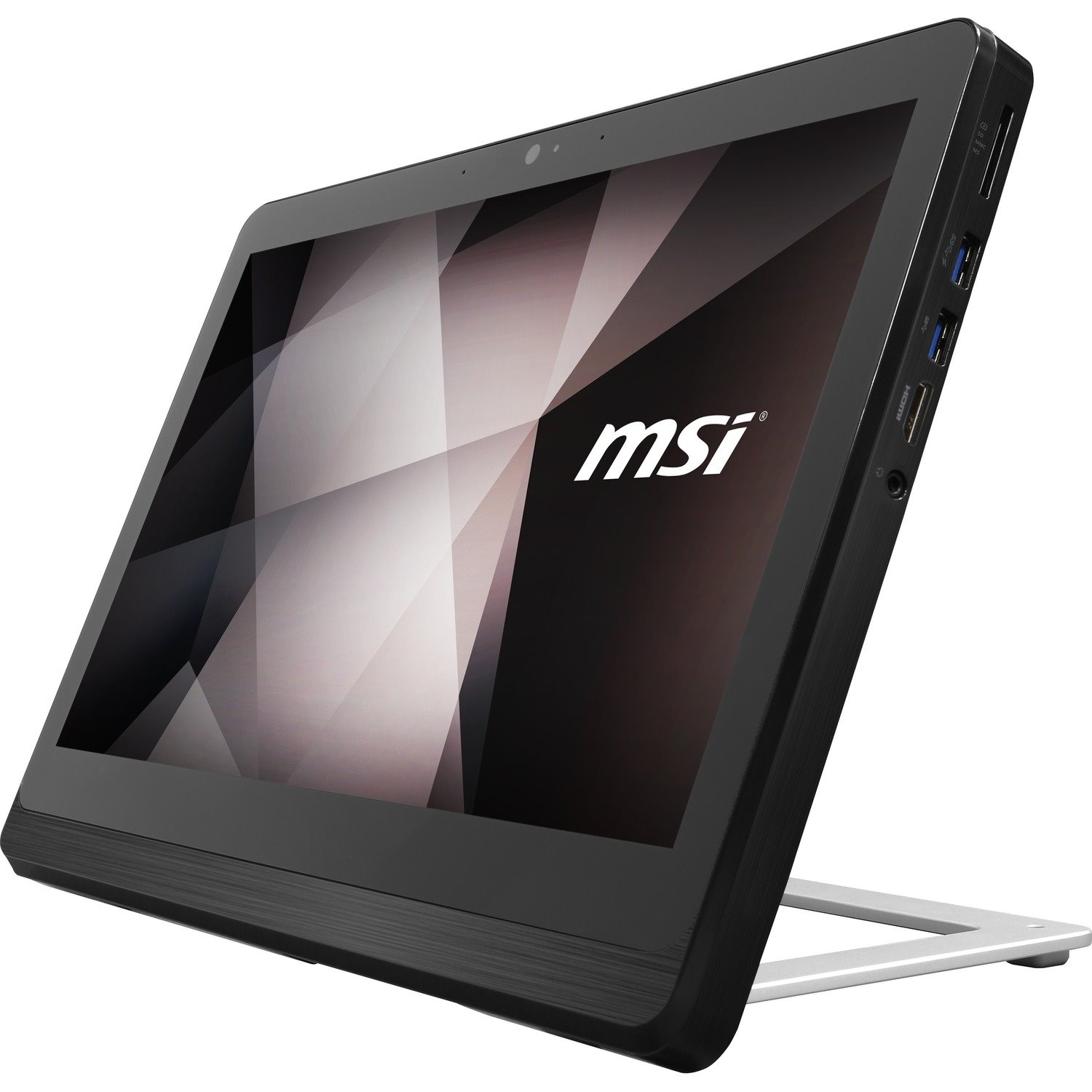 MSI Pro 16 Flex Pro 16 Flex 8GL-089US All-in-One Gaming Computer - Intel Celeron N4000 - 4 GB - 128 GB SSD - 15.6" HD Touchscreen - Desktop - Silver