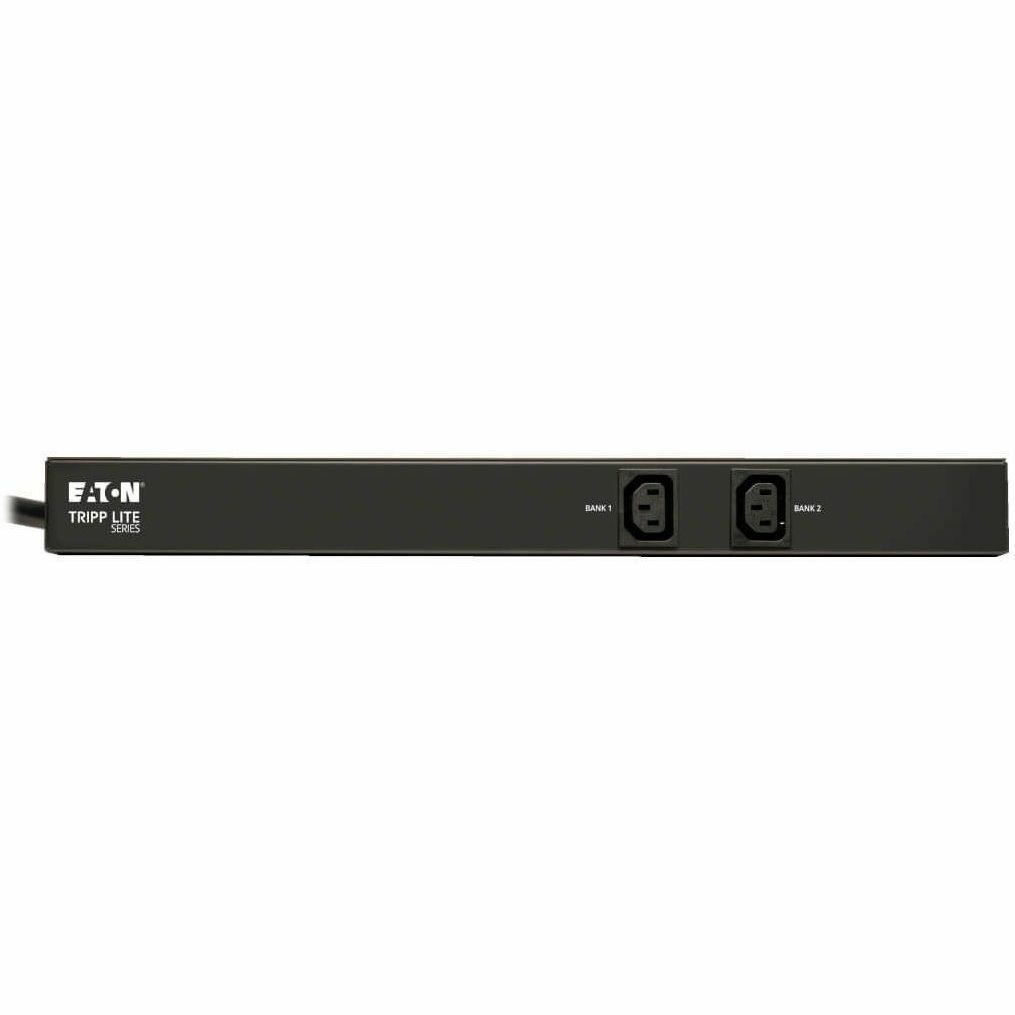 Eaton Tripp Lite Series 5.8kW Single-Phase 200-240V Basic PDU, 10 C13 Outlets, NEMA L6-30P Input, 12 ft. (3.66 m) Cord, 1U Rack-Mount