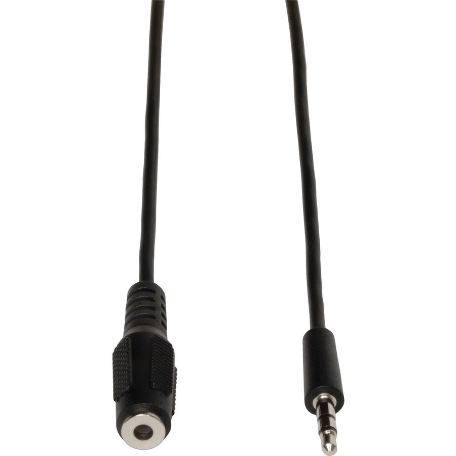 Eaton Tripp Lite Series 3.5mm Mini Stereo Audio Extension Cable for Speakers and Headphones (M/F), 10 ft. (3.05 m)