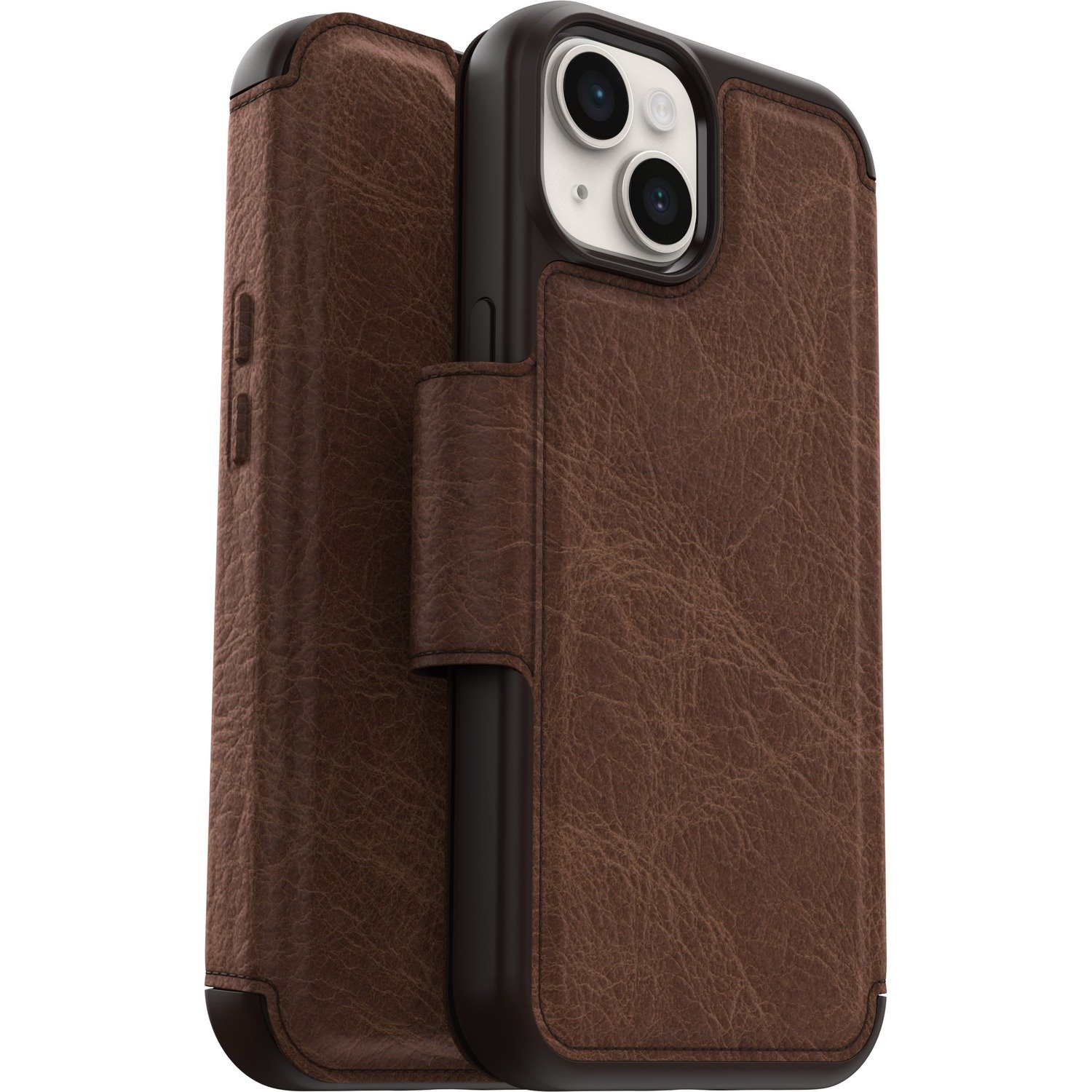 OtterBox Strada Carrying Case (Folio) Apple iPhone 14 Smartphone - Espresso (Brown)