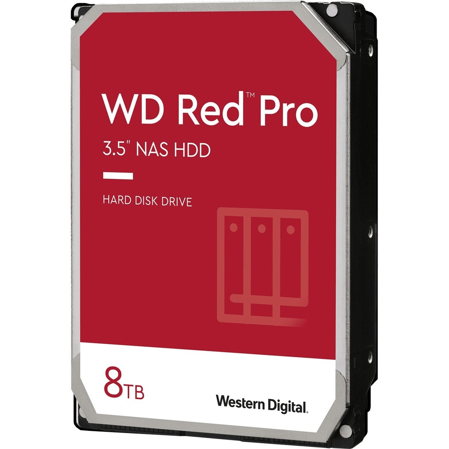 Western Digital Red Pro WD8003FFBX 8 TB Hard Drive - 3.5" Internal - SATA (SATA/600) - Conventional Magnetic Recording (CMR) Method