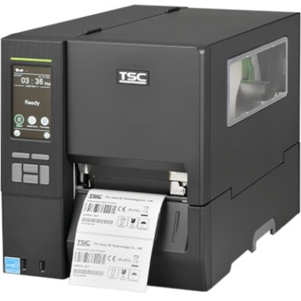 TSC Auto ID MH241T Direct Thermal/Thermal Transfer Printer - Monochrome - Tabletop - Label Print - USB - USB Host - Serial - Parallel - Bluetooth - Wireless LAN - With Cutter