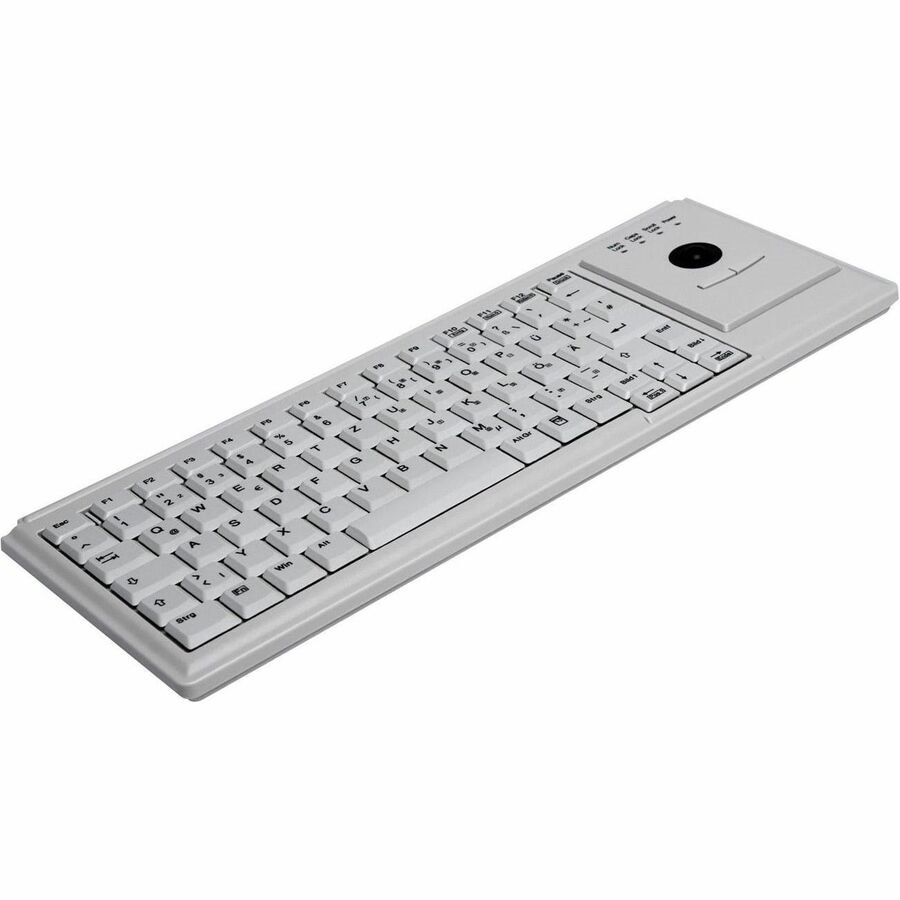 Active Key Keyboard - Cable Connectivity - PS/2 Interface - Trackball - English (UK) - Light Grey