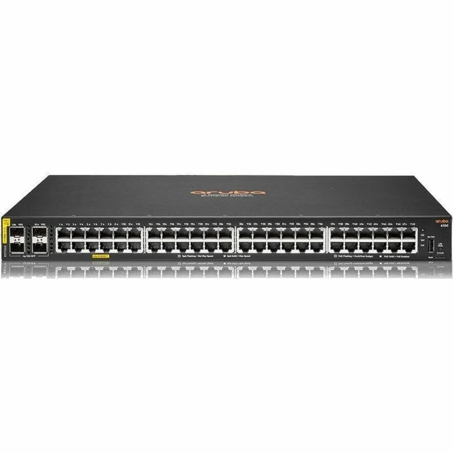 HPE CX 6100 48 Ports Manageable Ethernet Switch - Gigabit Ethernet, 10 Gigabit Ethernet - 10/100/1000Base-T