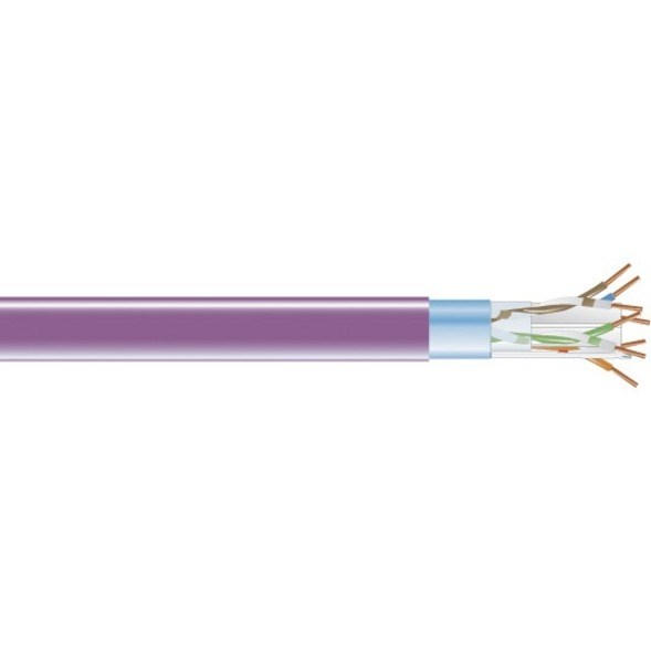 Black Box CAT6 400-MHz Solid Bulk Cable F/UTP CMP Plenum PR 1000FT Spool