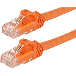 Monoprice FLEXboot Series Cat5e 24AWG UTP Ethernet Network Patch Cable, 7ft Orange