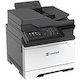 Lexmark CX622ade Laser Multifunction Printer-Color-Copier/Fax/Scanner-40 ppm Mono/Color Print-2400x600 Print-Automatic Duplex Print-100000 Pages Monthly-251 sheets Input-Color Scanner-1200 Optical Scan-Color Fax-Gigabit Ethernet
