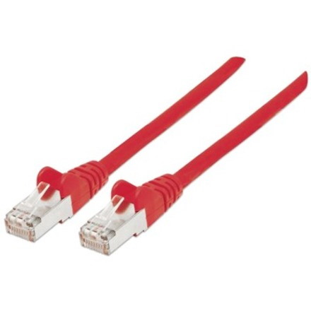 Network Patch Cable, Cat6A, 0.5m, Red, Copper, S/FTP, LSOH / LSZH, PVC, RJ45, Gold Plated Contacts, Snagless, Booted, Lifetime Warranty, Polybag