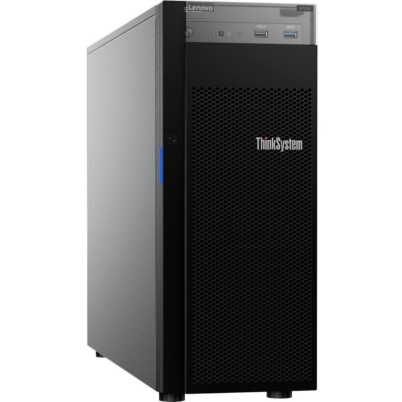 Lenovo ThinkSystem ST250 7Y46A04JEA 4U Tower Server - 1 x Intel Xeon E-2224 3.40 GHz - 16 GB RAM - Serial ATA/600 Controller