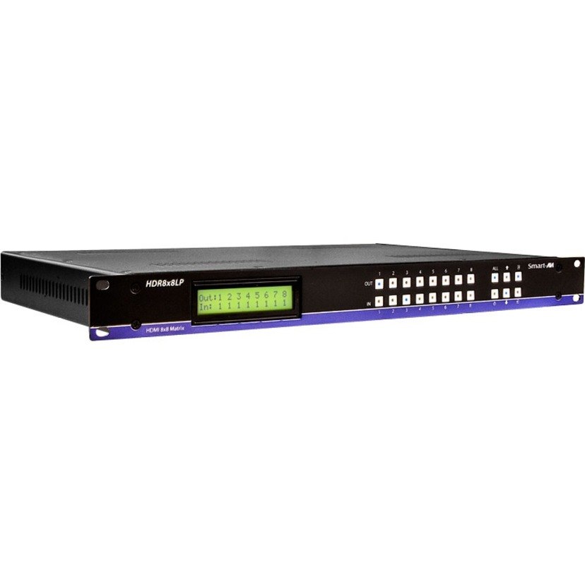 SmartAVI 1U HDMI 8x8 Router with Internal Network Control