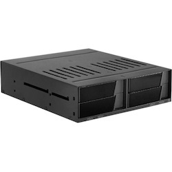iStarUSA BPX-124-SA Drive Enclosure for 5.25" Rack-mountable - Black