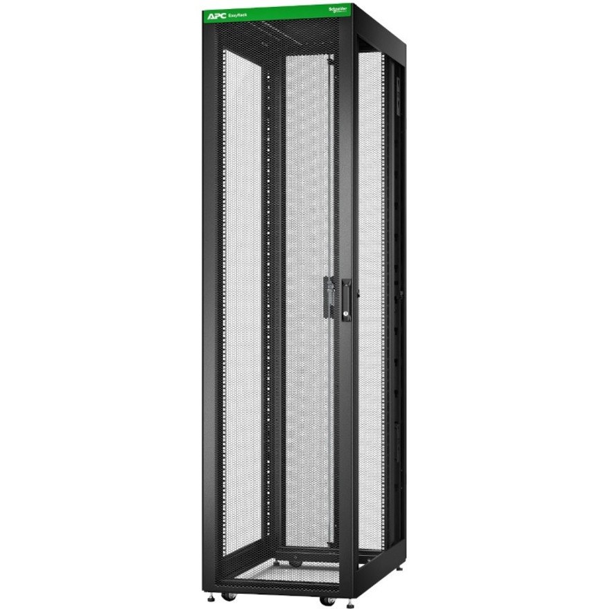 APC by Schneider Electric Easy ER6800 48U Floor Standing Enclosed Cabinet Rack Cabinet - 482.60 mm Rack Width x 838.20 mm Rack Depth - Black