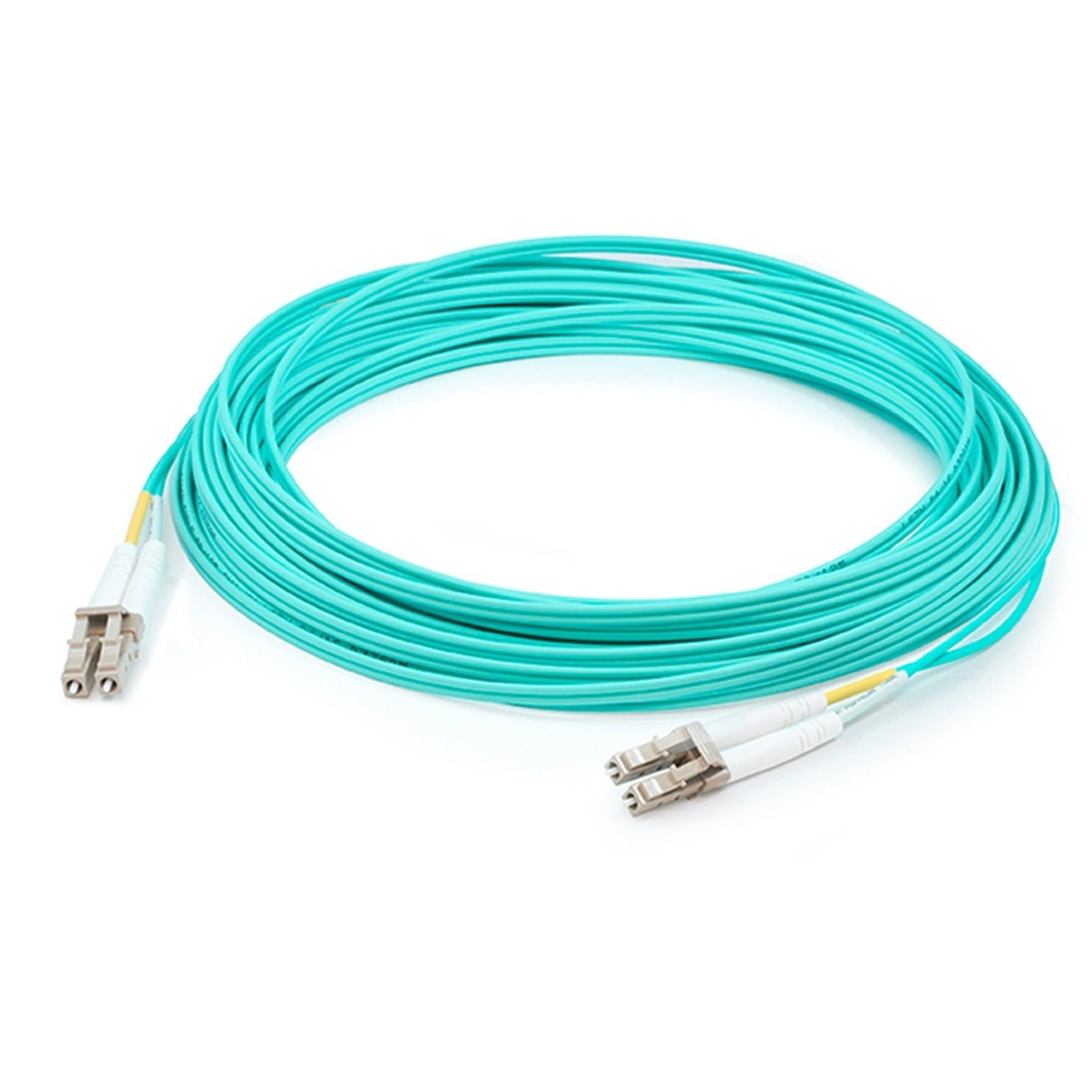 AddOn 80m LC (Male) to LC (Male) Straight Aqua OM4 Duplex Plenum Fiber Patch Cable