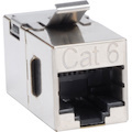 Tripp Lite by Eaton Cat6 Straight Through Modular Shielded In-line Snap-in Coupler (RJ45 F/F), TAA