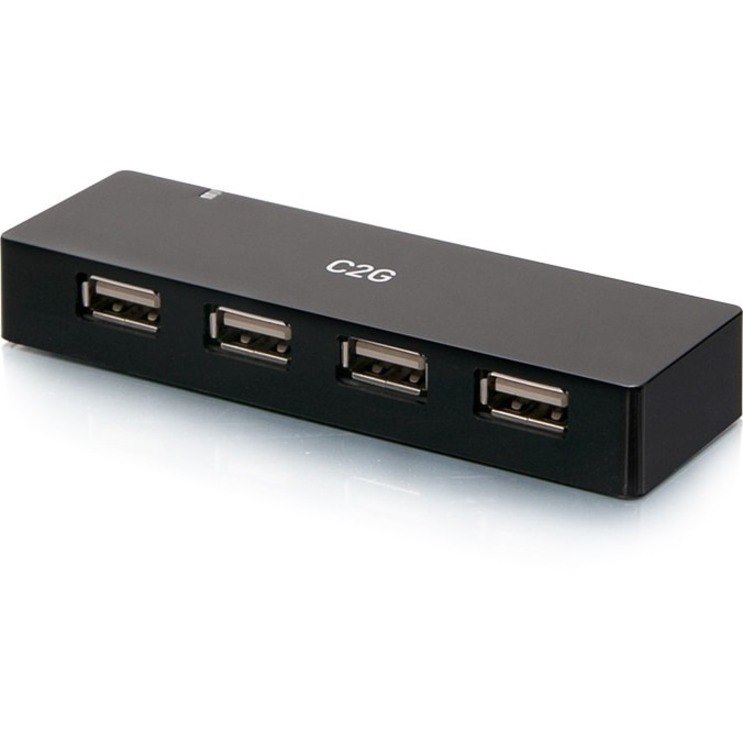 C2G 4-Port USB Hub - USB 2.0 - 5 Volts and 2 Amp Power Supply