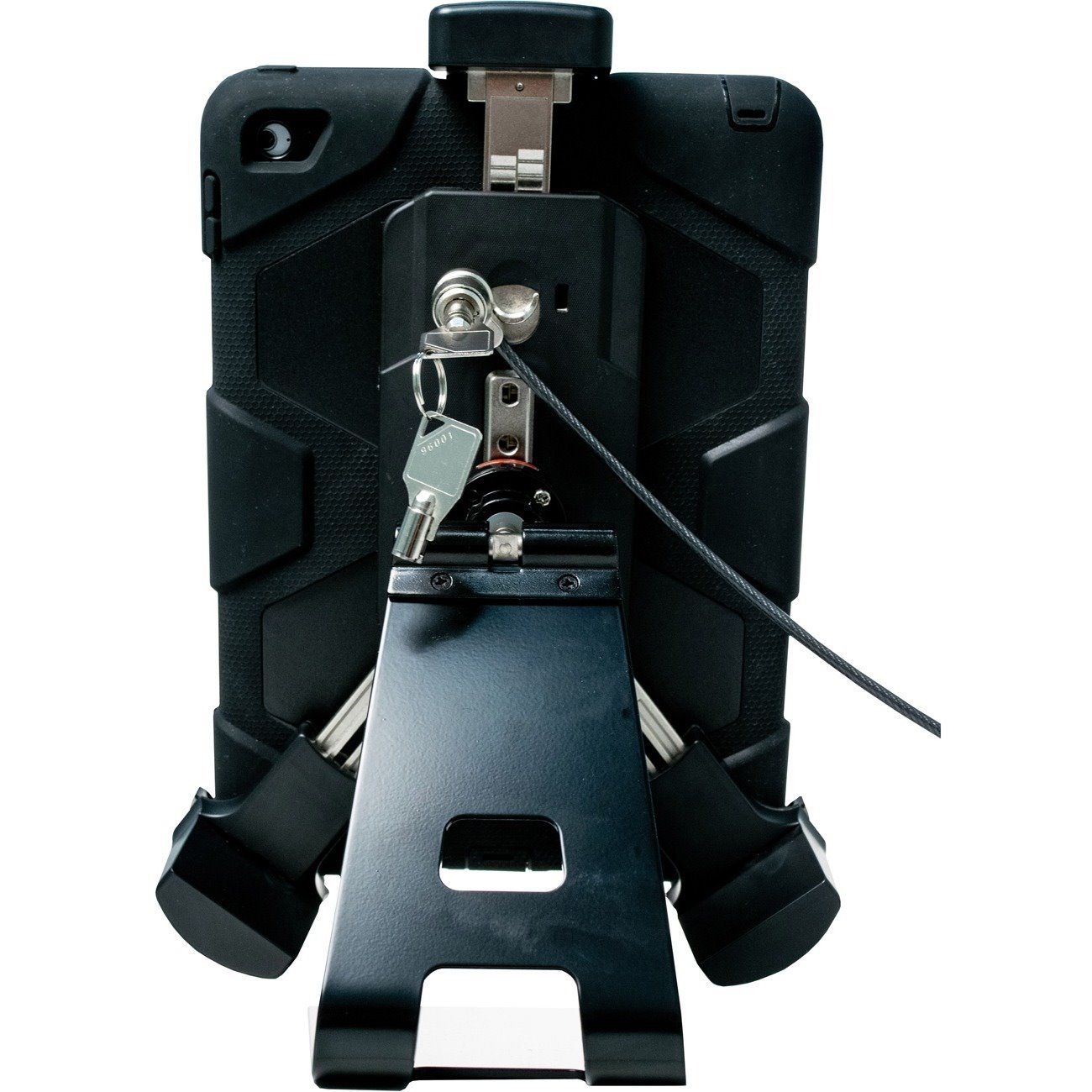 CTA Digital Tri-Grip Tablet Security Clasp with Quick-Connect Base and VESA Mount for 7-13 inch tablets, including the iPad 10.2-inch (7th/ 8th/ 9th Gen)