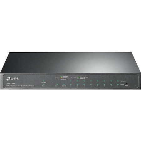 TP-Link EasySmart TL-SG1210MPE 10 Ports Manageable Ethernet Switch - Gigabit Ethernet - 10/100/1000Base-T, 1000Base-X