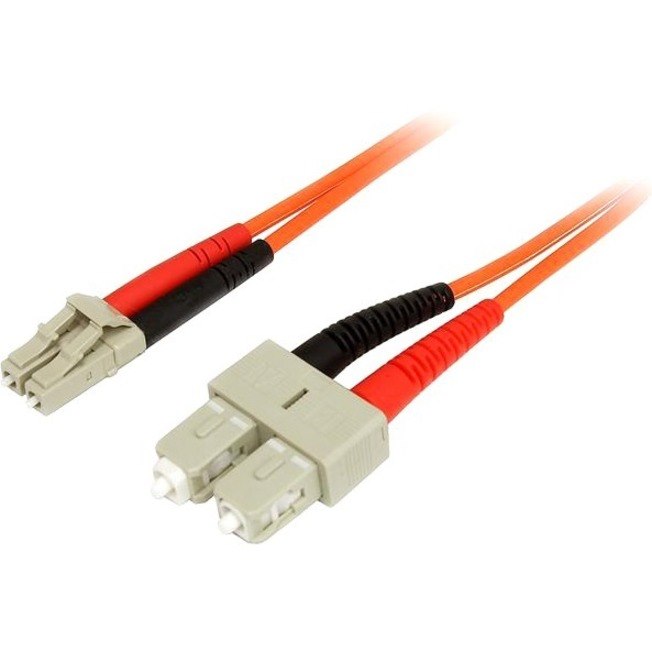 StarTech.com 3m Fiber Optic Cable - Multimode Duplex 50/125 - LSZH - LC/SC - OM2 - LC to SC Fiber Patch Cable