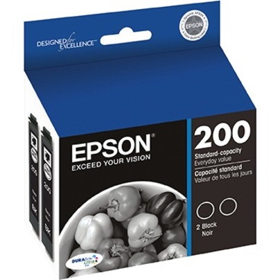 Epson DURABrite Ultra 200 Original Standard Yield Inkjet Ink Cartridge - Black - 2 / Pack
