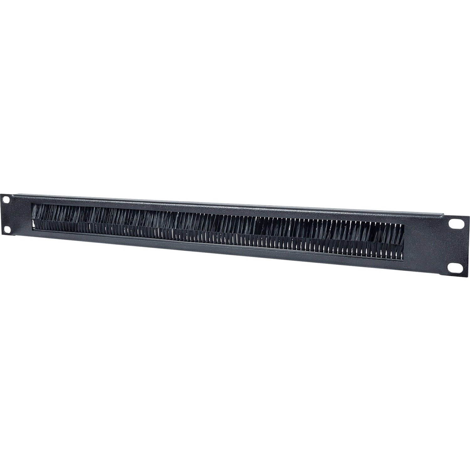 Intellinet 19" Cable Entry Panel, 1U, with Brush Insert, Black